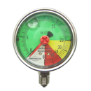 Manomètre à échelle dilatée inox ø 63 mm 1/4" Mâle - WIKA