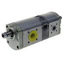 Pompe hydraulique double pour machine agricole DEUTZ - HÜRLIMANN 04454990 - 0445499010 adaptable