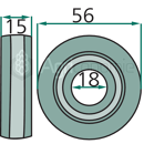 Roulement de piston pour presses à balles CASE IH - NEW HOLLAND - JOHN DEERE 165484 - 667925R91 adaptable