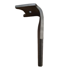 Dent de herse rotative Droite 3 plaquettes carbure triangulaire, 3 trous KUHN K2512380 adaptable