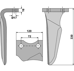 Kreiseleggenzinken - rechts RHNIE01R RH  Niemeyer