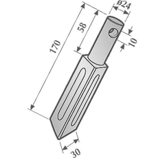 Dent pour herse rotative RAU 35920 adaptable