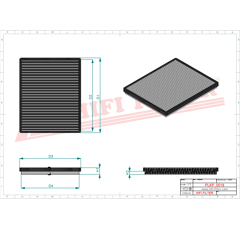 Filtre à air adaptable HIFI FILTER SC50185