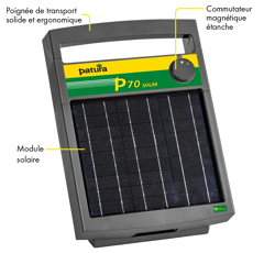 Electrificateur P70 solaire | PATURA
