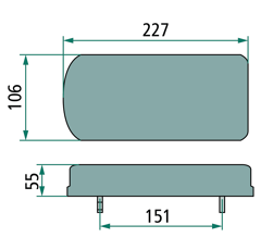 Jeu de feux arrière à LED - 12 V adaptable