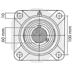 Palier complet 100 x 60 x 10 mm adaptable