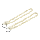 Cordes de vêlage en coton 55 cm avec anneau KAMER