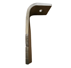 Dent de herse rotative Gauche 3 plaquettes carbure avec rechargement ALPEGO MKOA00287 adaptable