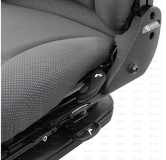 Siège à suspension pneumatique tissu