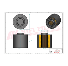 Filtre à air adaptable HIFI FILTER SAC045001