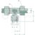 Raccord T ajustable M16 x 1,5 mm - STAUFF
