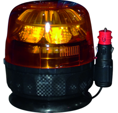 Gyrophare magnétique à 8 LEDS 9 W 12/24 V GALAXY orange - SACEX