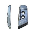 Pointe Droite avec plaquettes carbure, rechargement et plaquettes arrière KVERNELAND 53090 adaptable