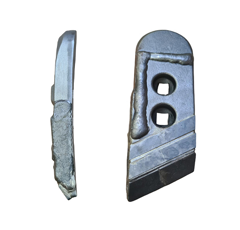 Pointe Droite avec plaquettes carbure, rechargement et plaquettes arrière KVERNELAND 53090 adaptable