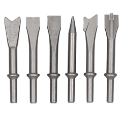 Jeu de 6 burins pour marteau burineur