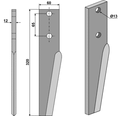 Kreiseleggenzinken - rechts / links RH64DER RH  Perugini