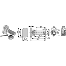 Schraube M16x1.5 x 43 für Mulcher HUMUS Nachbau  