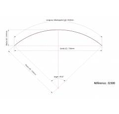 Garde boue pour tracteur DUNLOFLEX E2300 adaptable (Vendu par 2)