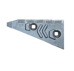 Nez de contre-sep Gauche avec plaquettes carbure et rechargement RABEWERK 2751.02.05 adaptable