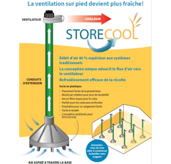 Cheminée de ventilation pour stockage à plat (base seule) | STORECOOL