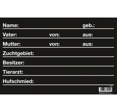 Stalltafeln 30 x 20 für Pferde