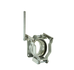 Bride carrée 150 mm avec accroche rapide sphérique