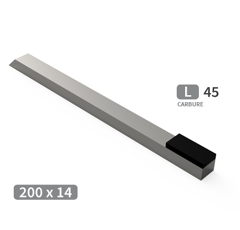 Mise à souder carbure pour herse étrille TOUTES MARQUES 200x14 mm adaptable