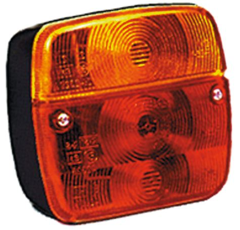 Groupe 3 feux LL avec ampoules pour tracteur - VERALUX adaptable