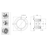 Palier 4 trous pour déchaumeur à disque VÄDERSTAD 152271 adaptable