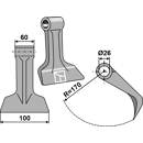 Marteau pour broyeur QUIVOGNE CTX25120 adaptable - Blacksteel©