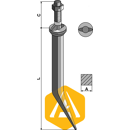 Dent de herse au bore 230 mm collet ovale - adaptable - Blacksteel©