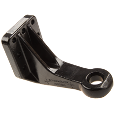 Ringzugöse, Ø 40 mm  110x100 mm, 8-Loch,ohne Büchse, Schwarz     