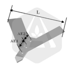 Aleta golondrina 400 mm 81500190 adaptable