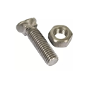 Boulons tête fraisée ovale brut KONGS 10 x 38 mm (Vendu par 50)