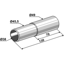 Adapter für Gülleschläuche 101VO025