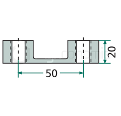 Bügelmutter M16 x 1,5 mm für Kreiselegge MASCHIO M38100218R - 38100218 Nachbau