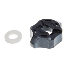 Bajonettmutter Twistloc mit Dichtung schwarz SW8 Lechler