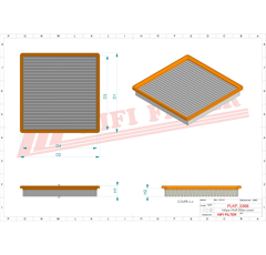 Filtre à air adaptable HIFI FILTER SC60132