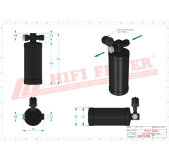 Deshydrateur Climatisation adaptable HIFI FILTER DYH70017