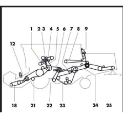 Courroie trapézoïdale pour CLAAS 0006297322 adaptable