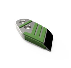 Pointe Gauche carbure et rechargement pour charrue KUHN HUARD 622165 adaptable