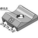 Support pour andaineur KUHN 57717400 adaptable - BlackSteel©