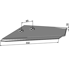 Aileron gauche 871.12.14-2 adaptable - BlackSteel©