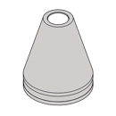 Cône caoutchouc souple seul Ø 150 mm adaptable