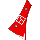 Streichblech-Vorderteil - rechts - KK073250 - Nachbau für Kverneland
