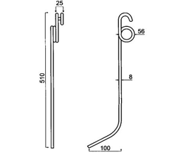 Dent étrillepour semoir EINBOCK GW479 adaptable