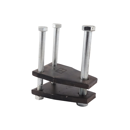 Bride de fixation pour 100 x 100 mm adaptable - BlackSteel©