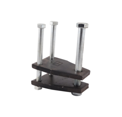 Bride de fixation pour 100 x 100 mm adaptable - BlackSteel©