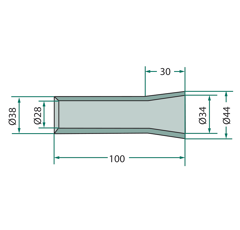 Douille à souder pour chargeur frontal KVERNELAND 18100-10 adaptable