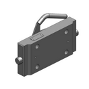 Adapterplatte 255 S32,Lochbild 140 x 80  Schwarz, Scharmüller